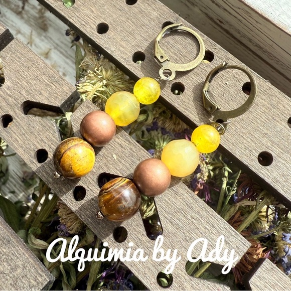 Alquimia Yellow  Earrings - Picture 1 of 1